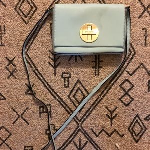 Mint blue Kate spade cross body shoulder purse
